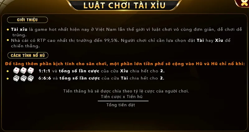 Luật chơi Tài Xỉu của Go88 không có gì đánh đố người chơi