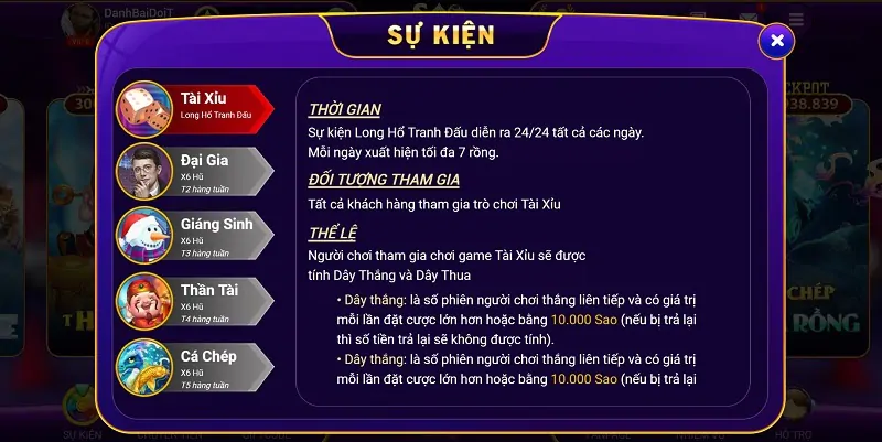 Sự kiện Sao Club