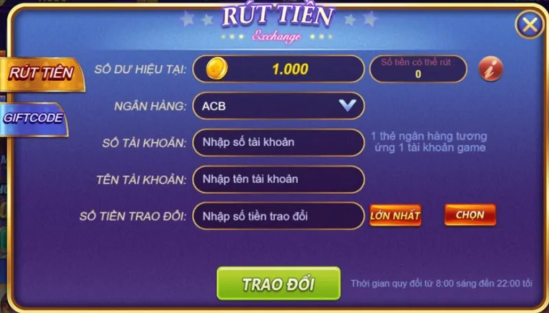 Rút tiền R99