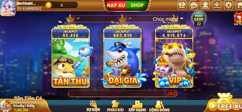 Game bắn cá XuVang777