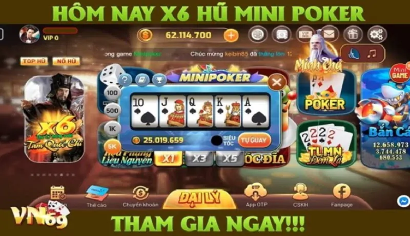 Minigame tại vn69 vip