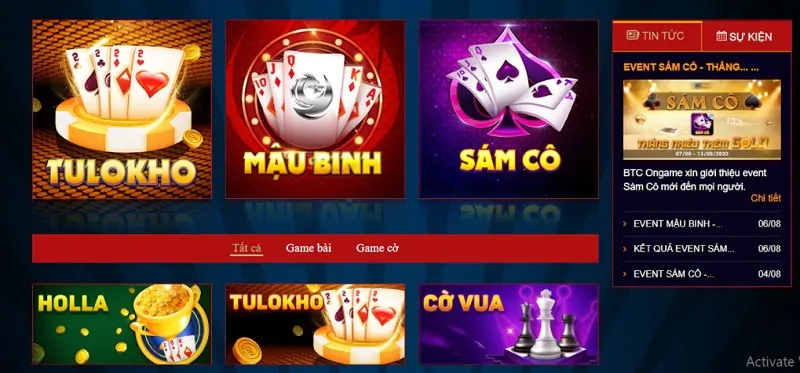 Trò chơi OnGame vn