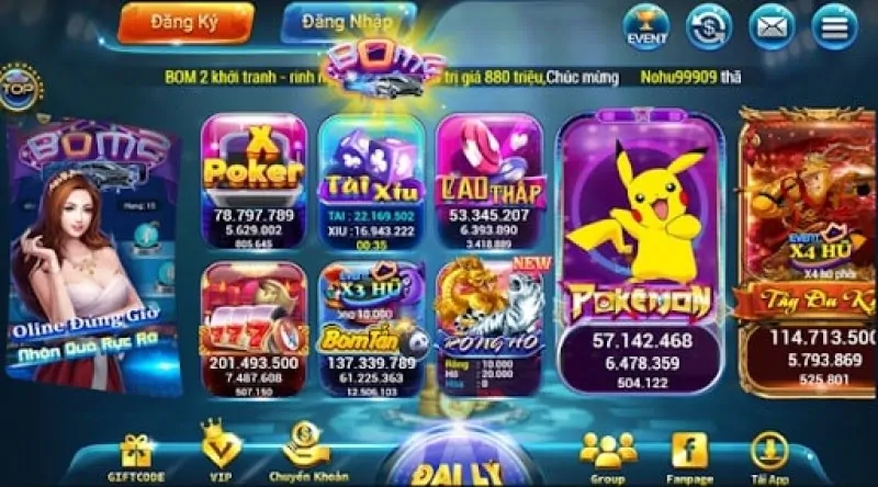Trò chơi Bomtan win