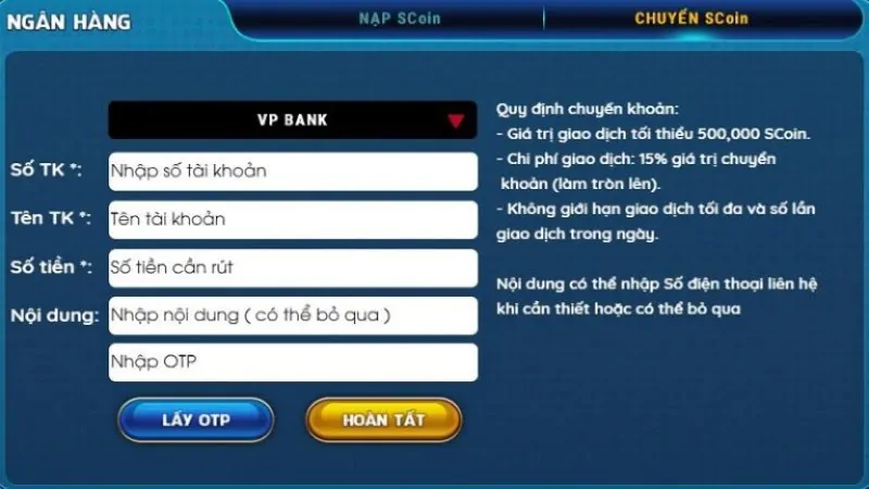 Rút tiền S88 Club