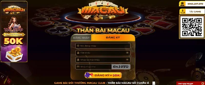 Đăng ký nhận Giftcode Macau Club