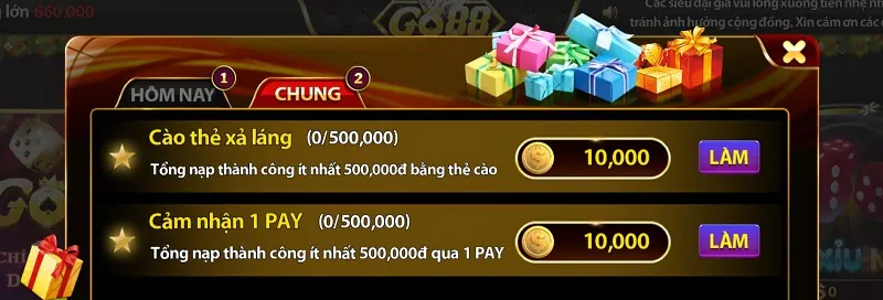 Sự kiện nhận giftcode Go88