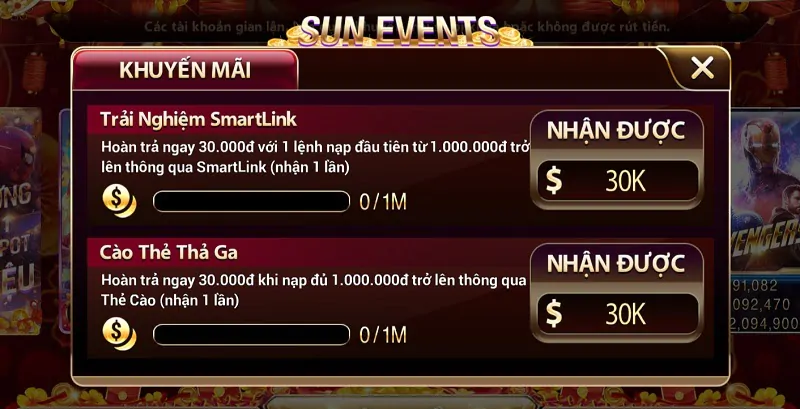 Sự kiện nhận nhiều Giftcode SunWin