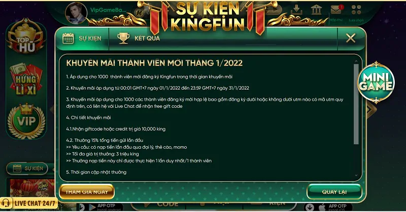 Giftcode Maxvip