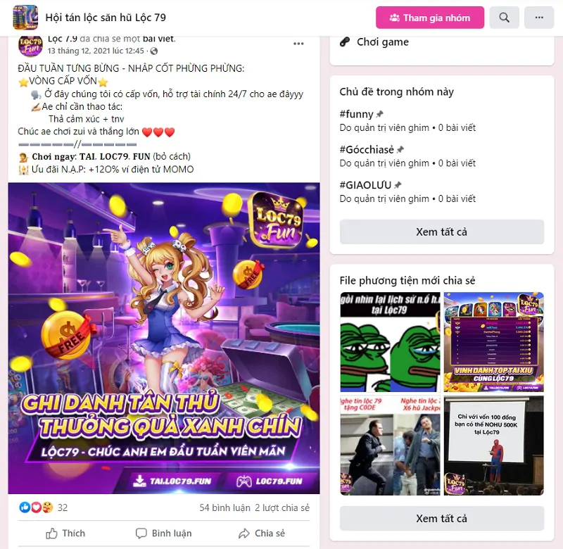 Cách nhận Giftcode Lộc 79