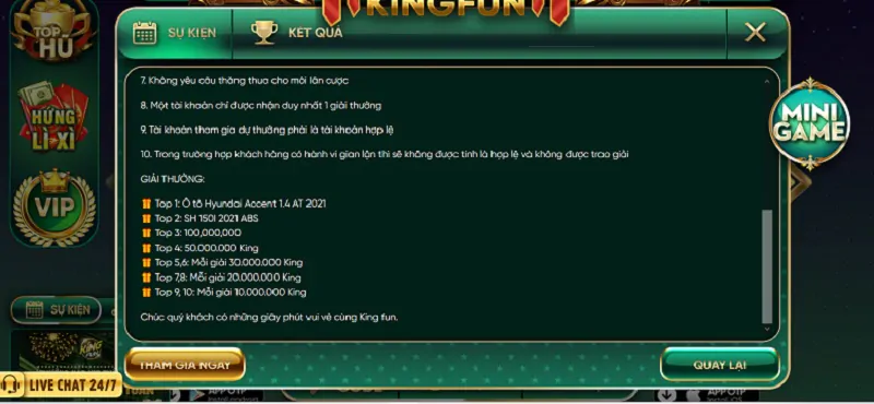 Giftcode tri ân Maxvip
