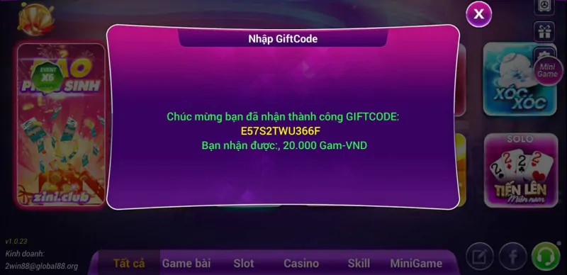 Nhận Giftcode 88vin