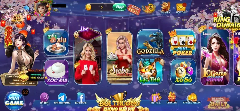 Giao diện Dubai68 Club