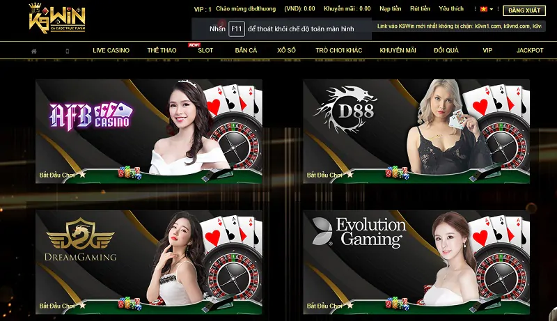 Live Casino tại K9VN