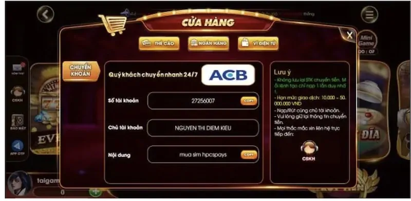 Zing68Win đã kết nối với nhiều kênh nạp rút khác nhau