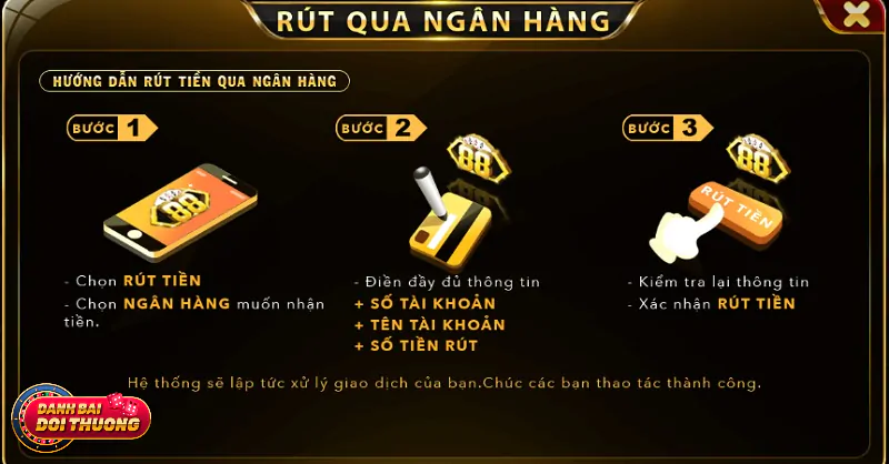 Hướng dẫn rút tiền ra khỏi tài khoản chi tiết cho bạn