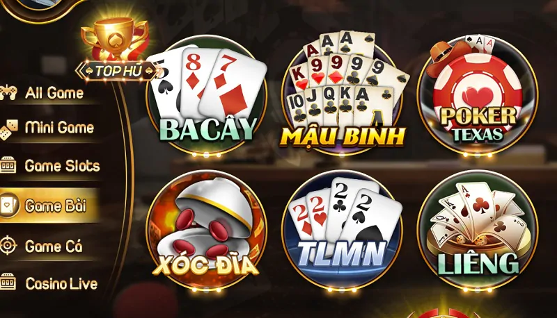 Kho game đánh bài đa dạng từ Á đến Âu