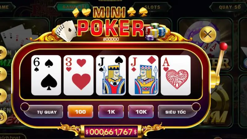 Game đổi thưởng mini poker Hit Club đẳng cấp hàng đầu thế giới