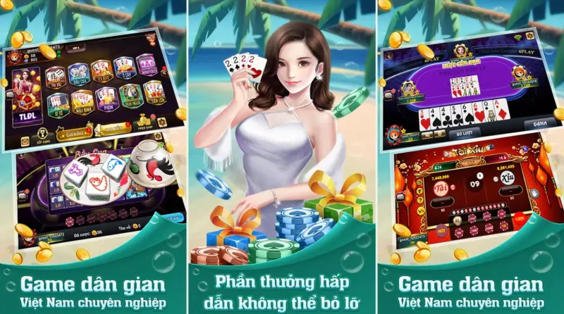 Giao diện mở đầu cực hút mắt game bài Tiến Lên Miền Nam 